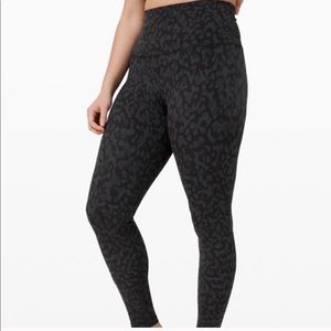 Lulu lemon black cheetah leggings